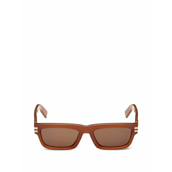 ゼニア メンズ サングラス・アイウェア 添え物 Rectangle-frame sunglasses Brown