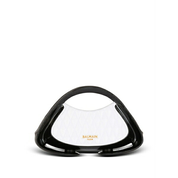 バルマン レディース ショルダーバッグ 御徒面子 Jolie madame two-tone shoulder bag White