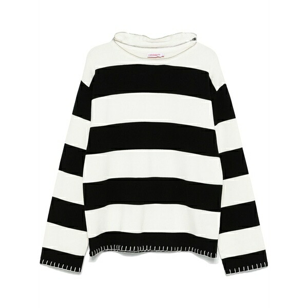 プリンスチャールズ島・ジェフリー メンズ 編み物\u0026ティーシャツ アウター Boo jumper Black