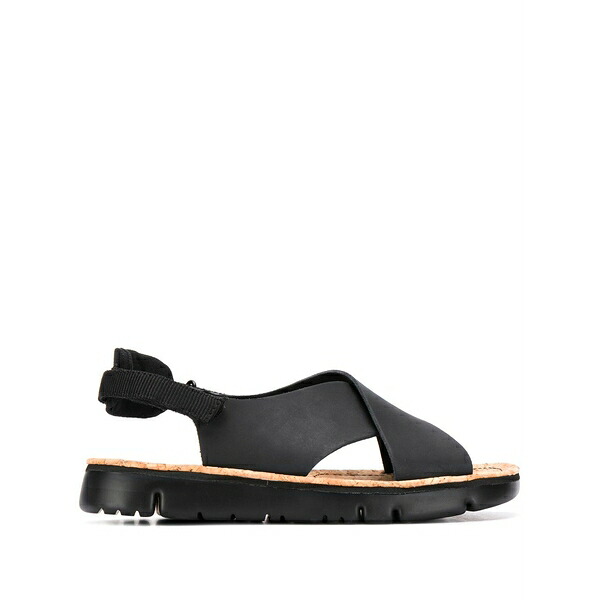 カンペール レディース サンダル シューズ Oruga crossover sandals Black|asty
