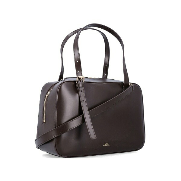 アーペーセー レディース トートバッグ 御徒面子 Virginie leather box bag Brown