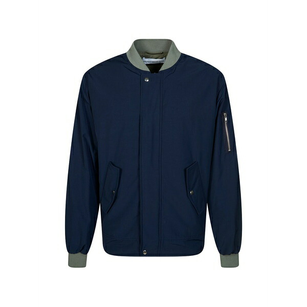 デパートメントファイブ メンズ ジャケット&ブルゾン アウター Reversible bomber jacket Blue|asty
