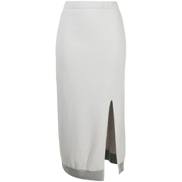 ロレーナアントニアッツィ レディース スコート ボトムス Contrasting-border knitted skirt  Grey