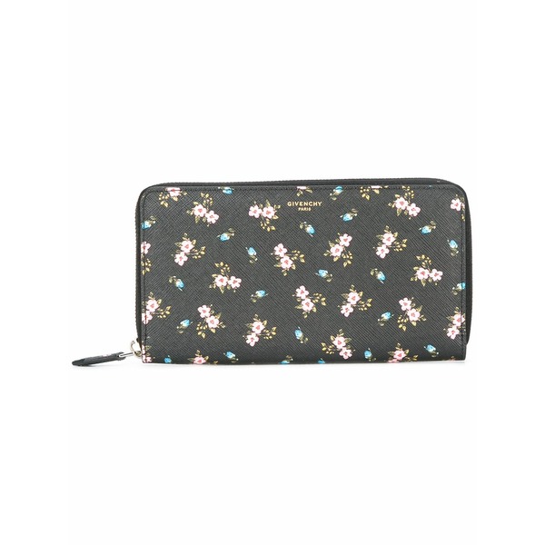 ジバンシー レディース 銭入れ 添え物 Floral print pandora purse Black