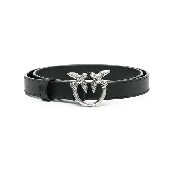 ピンコ レディース ベルト アクセサリー Love birds buckle belt Black｜asty