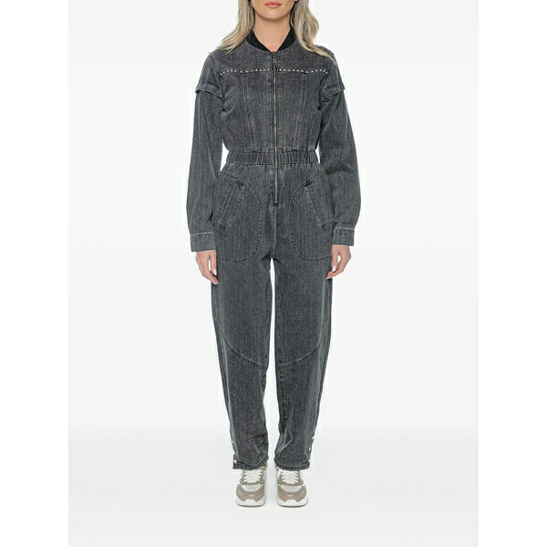 一 ティースプーン レディース 衣装 トップス Callie stud-embellished jumpsuit Black