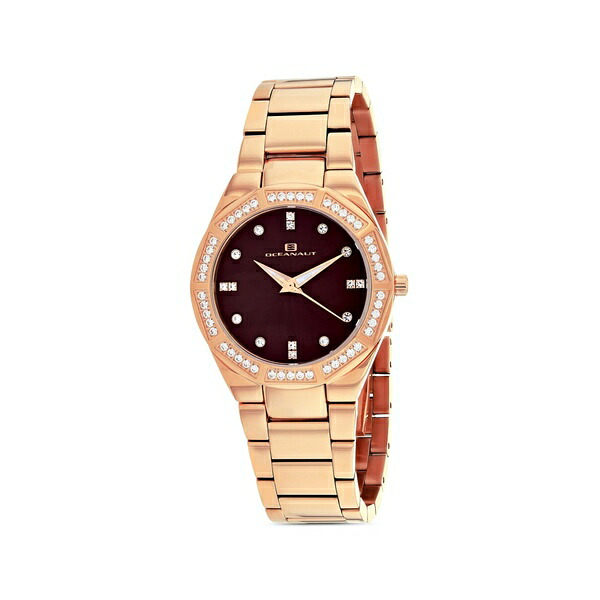 オーシャナット レディース ウオッチ 付属物 Athena crystal 35粍 watch Brown