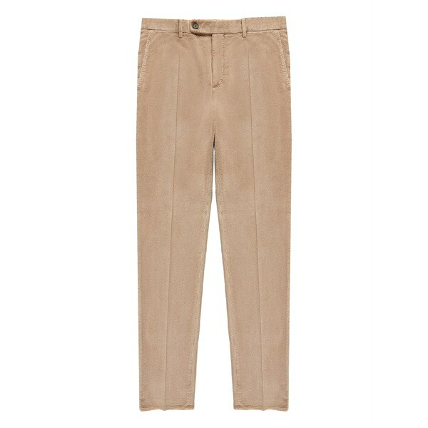 投げることお召しもの メンズ 心地よいズボン下 ボトムス Straight-leg corduroy trousers Neutrals