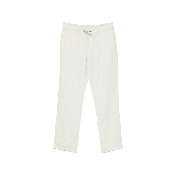 ガント メンズ 心地好いズボン下 ボトムス Drawstring-waist linen trousers Neutrals