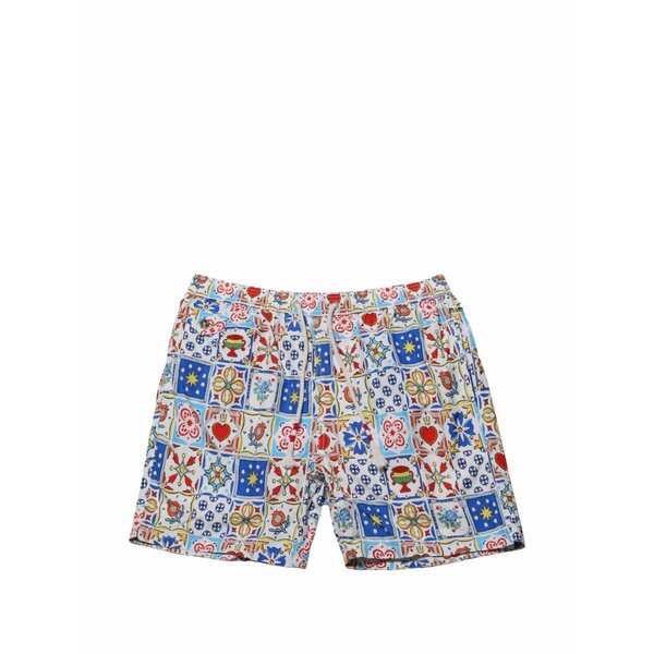 エムシーツーセイントバース メンズ 心地好いズボン下 ボトムス Drawstring swim shorts White