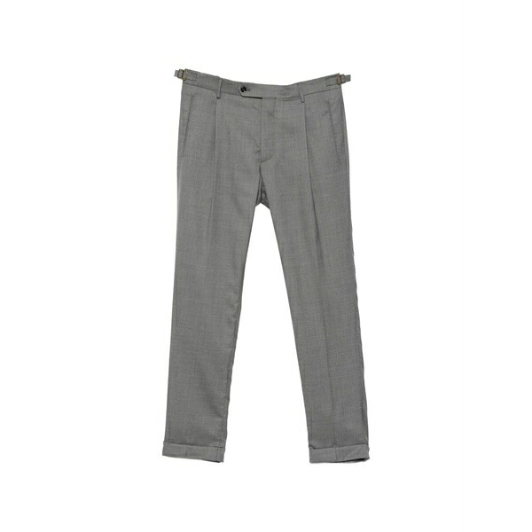 ベルウィッチ メンズ 心地よいズボン下 ボトムス Pleated-detail tailored trousers Grey