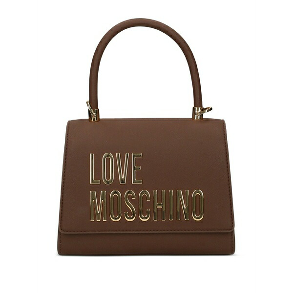 優しいこと モスキーノ レディース トートバッグ 御徒面子 Logo-plaque tote bag Brown