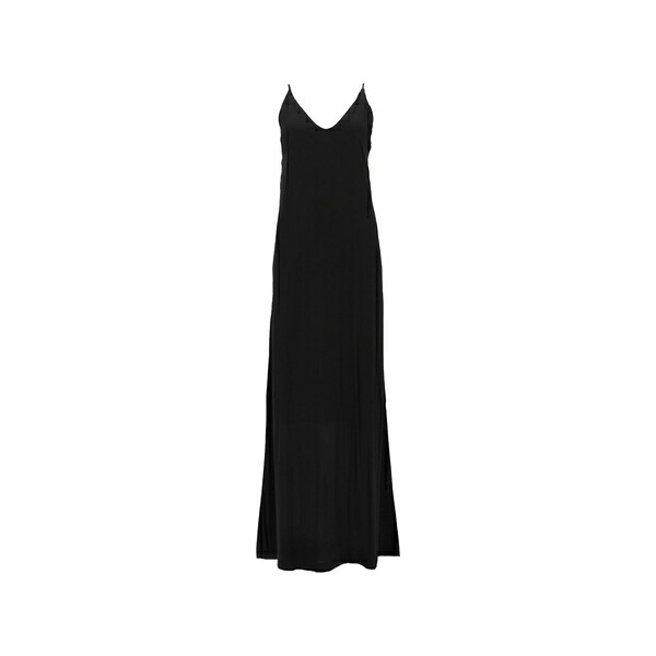 素っぽんぽん レディース 衣裳 トップス Spaghetti-strap v-neck dress Black