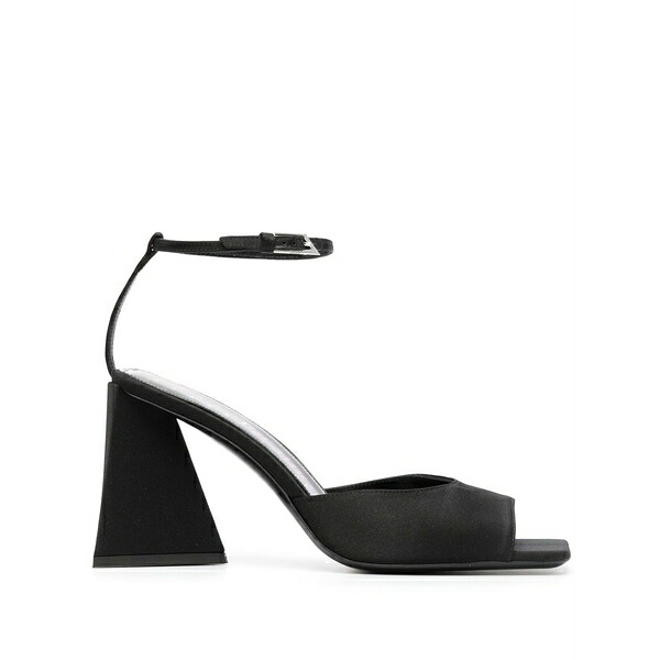 ジ アティコ レディース サンダル シューズ Piper 85粍 satin sandals  Black