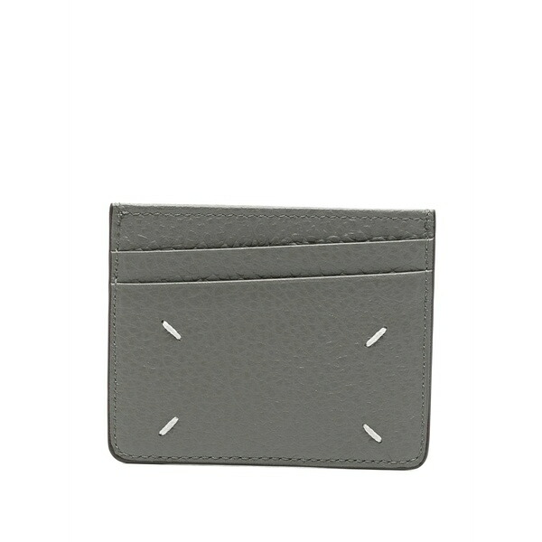 マルタンマルジェラ メンズ 金入れ 付属物 Leather card holder Grey