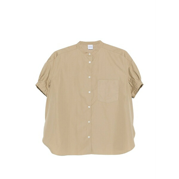 アスペジ レディース プルオーバー トップス Short-sleeve buttoned shirt Neutrals