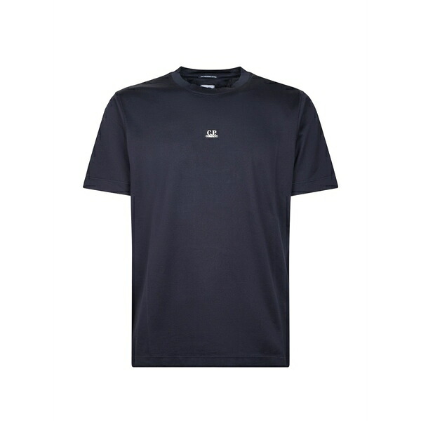 シーピーカンパニー メンズ ティーシャツ トップス Logo t-shirt Blue