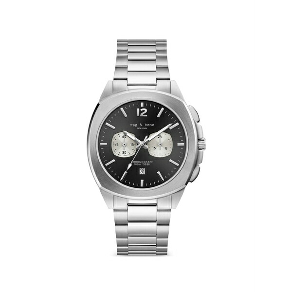 ラグアンドボーン メンズ ウオッチ 添え物 Bleeker chronograph 42粍 watch Black