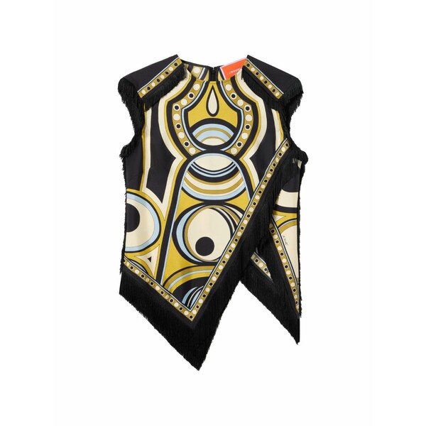ラ・ダブル・ジェイ レディース シャツ トップス Scarf top Black|asty