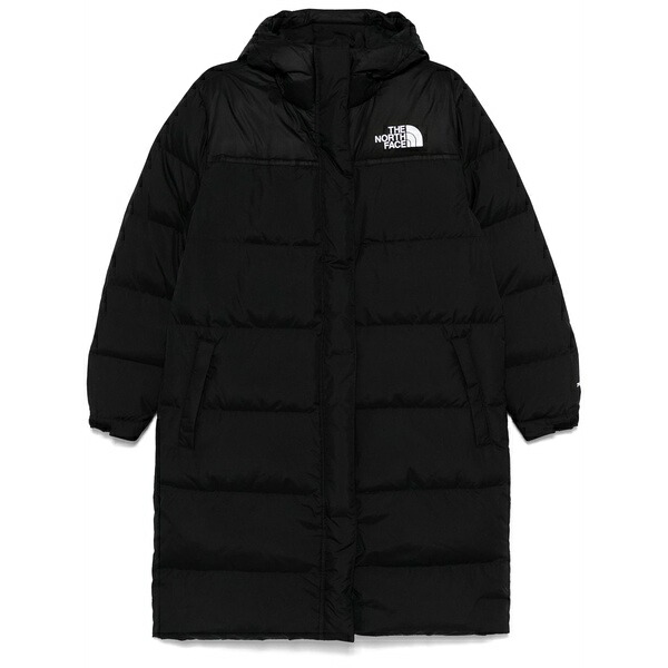 北の方人間の顔 レディース 厚地の外套 アウター Nuptse parka Black