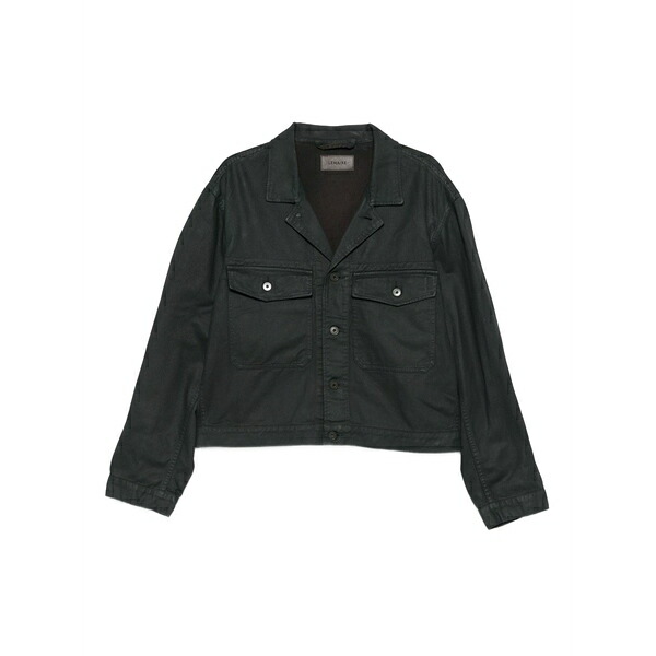 ルメール メンズ 上衣＆上衣 アウター Cotton shirt jacket Black