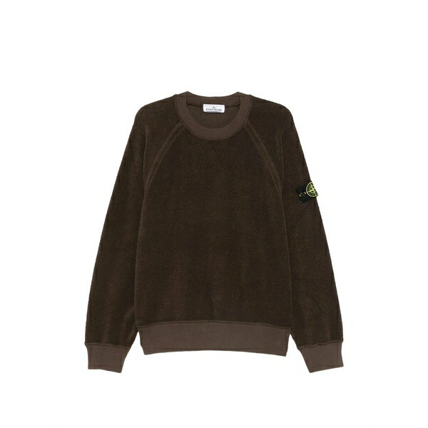 ストーンアイランド メンズ パーカー・スウェットシャツ アウター Compass-badge sweater Brown