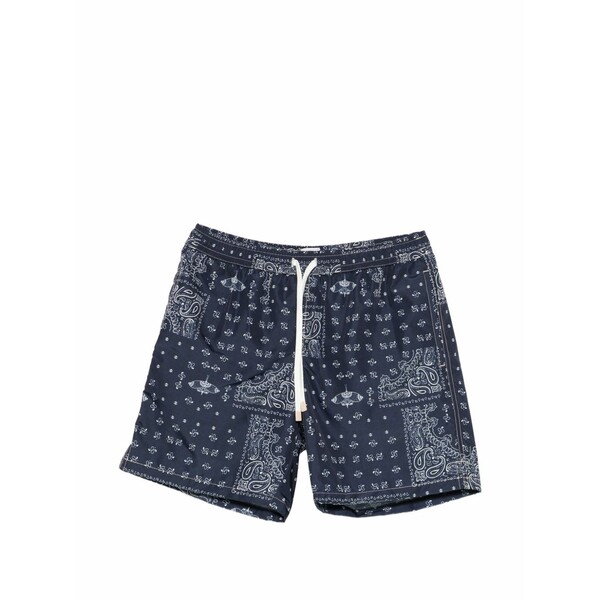 イレブンティ メンズ 心地好いズボン下 ボトムス Paisley-print swim shorts Blue