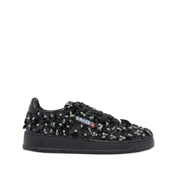 オートリー レディース スニーカー シューズ Medalist low blooming sneakers Black