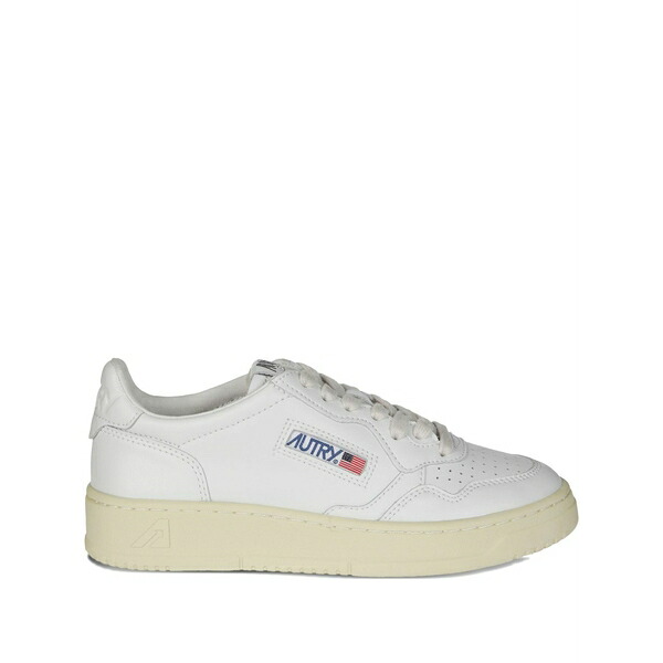 オートリー レディース スニーカー シューズ Perforated panelled sneakers White