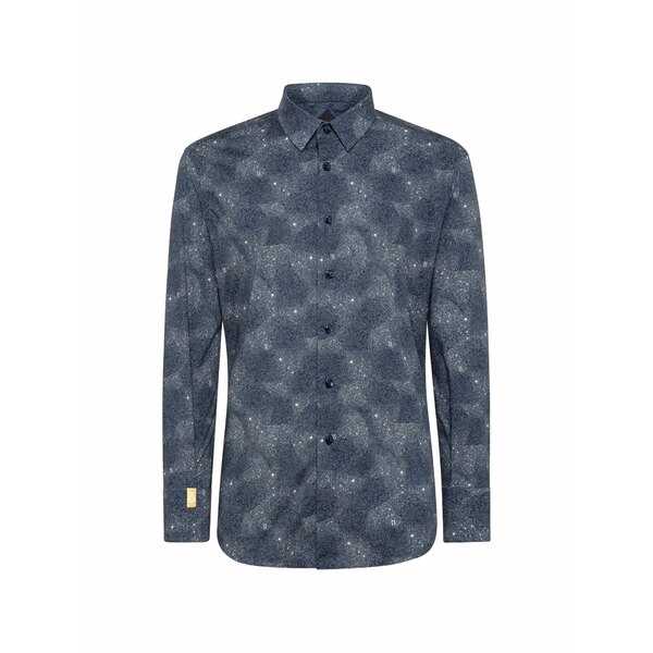 ビリオネア メンズ プルオーバー トップス Printed shirt Blue