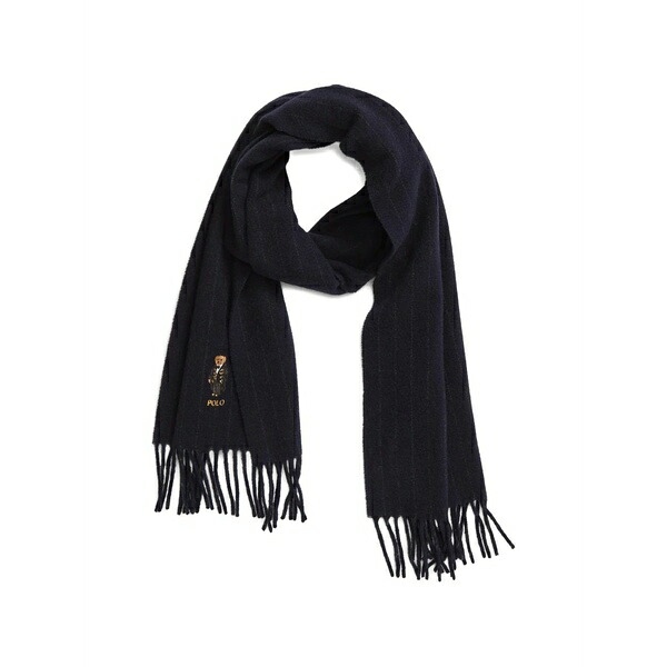 ラルフローレン メンズ えり巻き・袈裟・えり巻き 付属物 Holiday polo bear striped scarf Blue