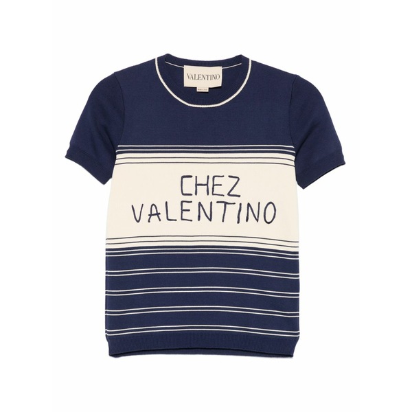 ヴァレンティノ ガラヴァーニ レディース ティーシャツ トップス Cotton sweater Blue