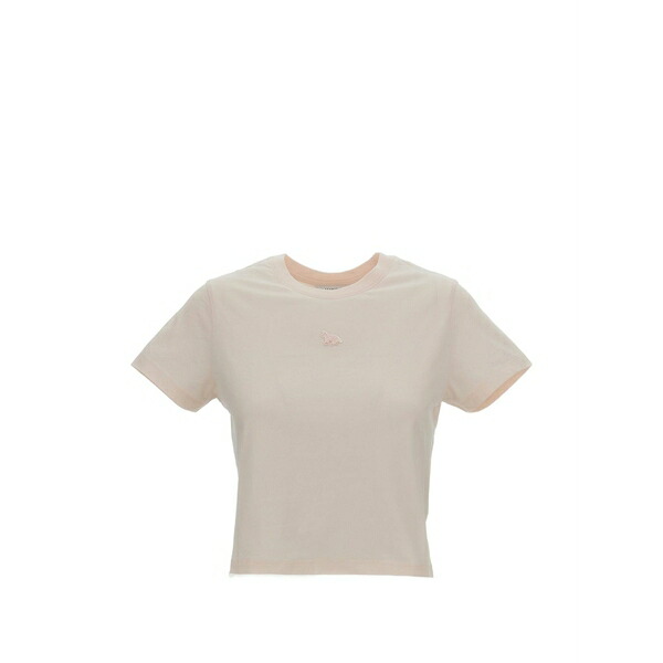 住み家 稲荷 レディース ティーシャツ トップス Embroidered t-shirt Pink