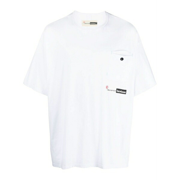インコテックス メンズ ティーシャツ トップス Logo-print cotton t-shirt  White