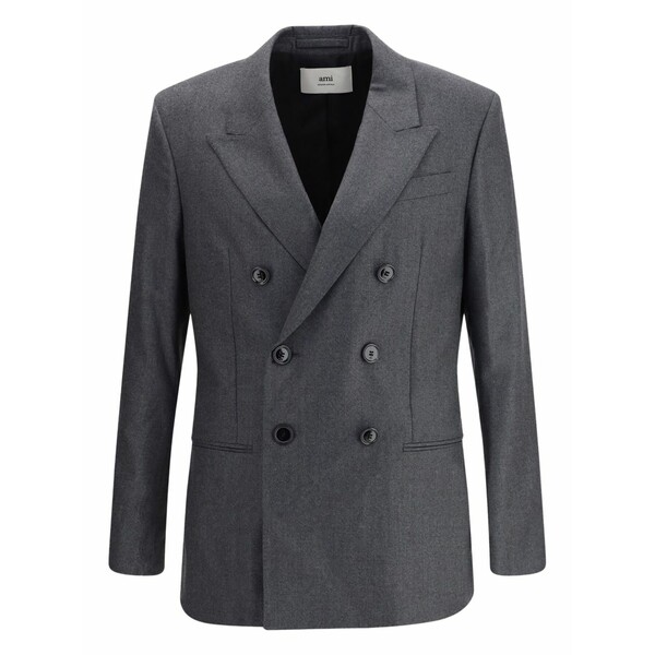 意中の女 メンズ 上衣＆上衣 アウター Wool blazer Grey