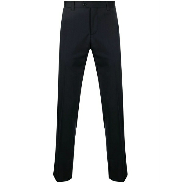 ラルディーニ メンズ 心地よいズボン下 ボトムス Tailored stretch-wool trousers Blue