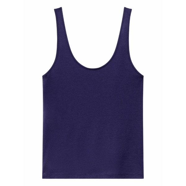 アナザー トゥモロー レディース カットソー トップス Scoop-neck tank top  Blue