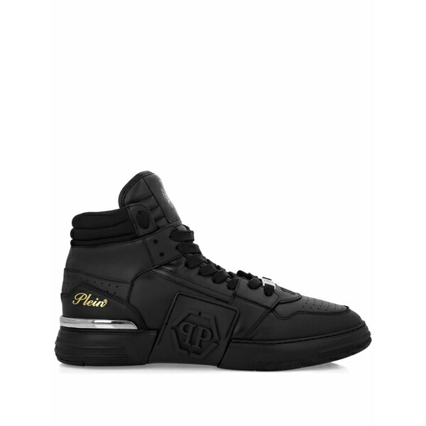 フィリップ飾り気の無い メンズ スニーカー シューズ Hexagon hi-top sneakers Black