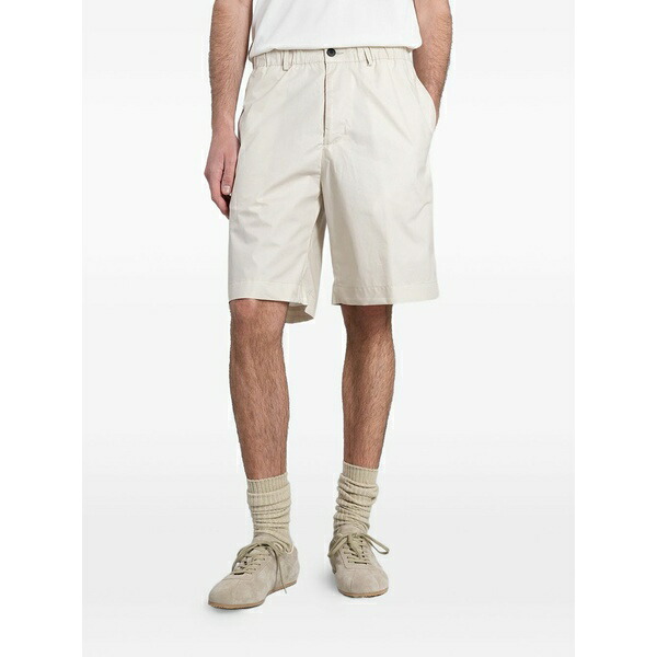 ロウブランド メンズ 心地よいズボン下 ボトムス Elasticated-waistband shorts Neutrals