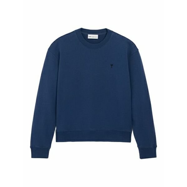 意中の女 メンズ パーカー・スウェットシャツ アウター Ami de coeur embroidered sweatshirt Blue