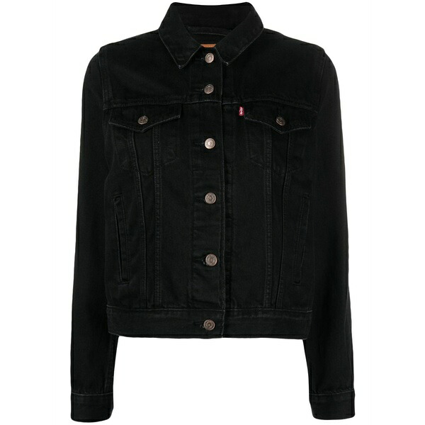 リーヴァイズジーンズ レディース 上衣＆上衣 アウター Trucker denim jacket  Black