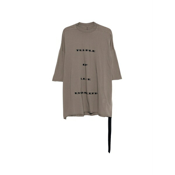 リックオウエンス メンズ ティーシャツ トップス Tommy text-graphic t-shirt Green