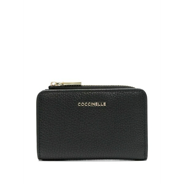 コチネレ レディース 銭入れ 添え物 Leather wallet Black