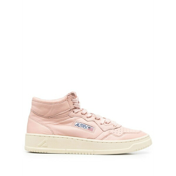 オートリー レディース スニーカー シューズ Mid-top lace-up sneakers Pink|asty