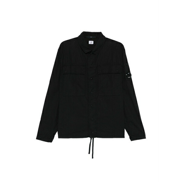 シーピーカンパニー メンズ プルオーバー トップス Buttoned pocket shirt Black