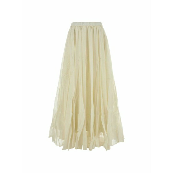コー レディース スコート ボトムス Pleated-detail elasticated-waist skirt Neutrals