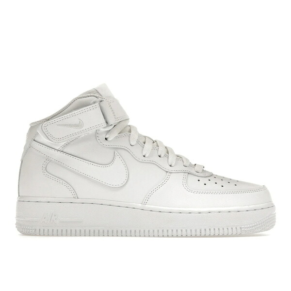 Nike ナイキ レディース スニーカー 【Nike Air Force 1 Mid Triple White (Women's)】 サイズ US_7.5(24.5cm) White/White-White|asty