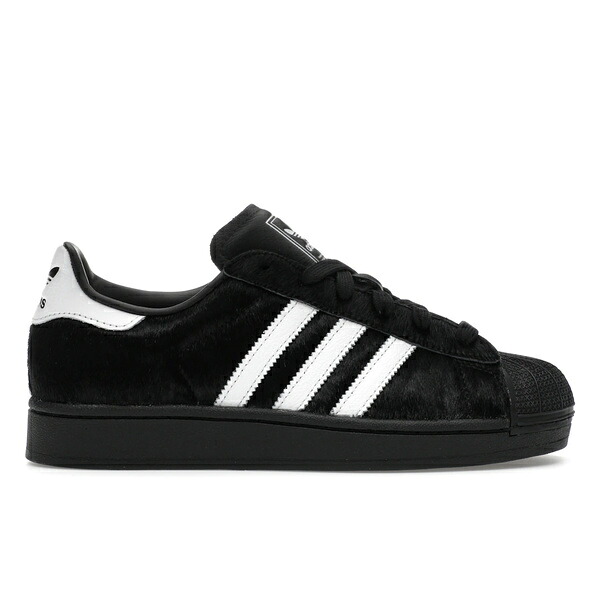 adidas アディダス レディース スニーカー  【adidas Superstar II Black Ponyhair (Women\u0027s)】  大きさ US_5.5(22.5糎) Core Black/White