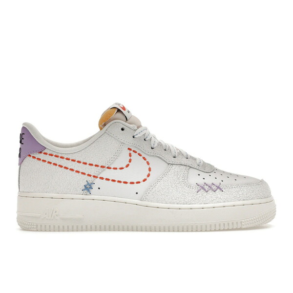 Nike ナイキ レディース スニーカー  【Nike Air Force 1 Low \u002707 SE Nike 101 (Women\u0027s)】  大きさ US_W_12 White/Sail/Green Glow/Safety Orange