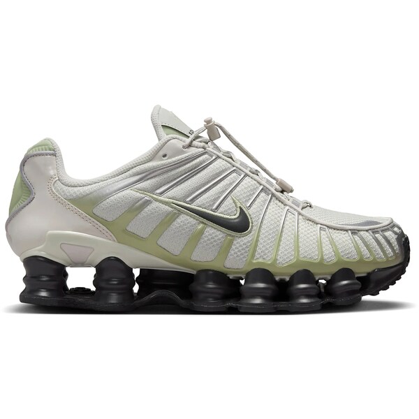 Nike ナイキ レディース スニーカー 【Nike Shox TL Olive Aura (Women's)】 サイズ US_W_11.5 Light Bone/Olive Aura/Metallic Silver/Off-Noir|asty